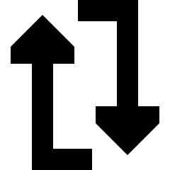 Triangle Arrow Reload Vertical 1 Icon from Sharp Solid Set