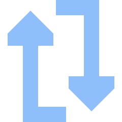 Triangle Arrow Reload Vertical 1 Icon from Sharp Flat Set