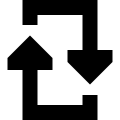 Triangle Arrow Reload Vertical 2 Icon from Sharp Solid Set