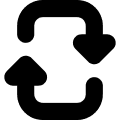 Triangle Arrow Reload Vertical 2 Icon from Core Solid Set