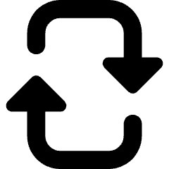 Triangle Arrow Reload Vertical 2 Icon from Core Remix Set