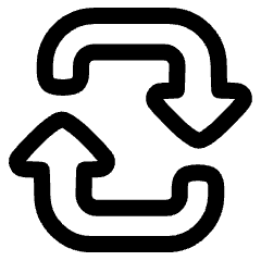 Triangle Arrow Reload Vertical 2 Icon from Plump Line Set