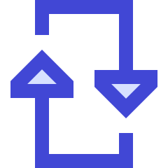 Triangle Arrow Reload Vertical 2 Icon from Sharp Duo Set