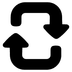 Triangle Arrow Reload Vertical 2 Icon from Plump Solid Set