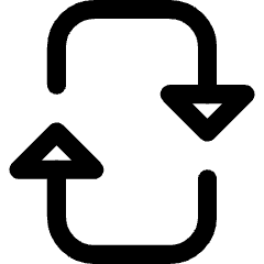 Triangle Arrow Reload Vertical 2 Icon from Core Line Set