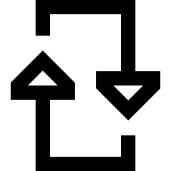 Triangle Arrow Reload Vertical 2 Icon from Sharp Line Set