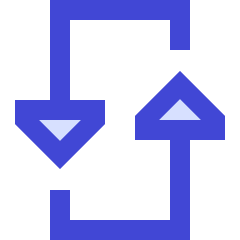 Triangle Arrow Reload Vertical 3 Icon from Sharp Duo Set