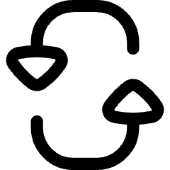 Triangle Arrow Reload Vertical 3 Icon from Flex Line Set