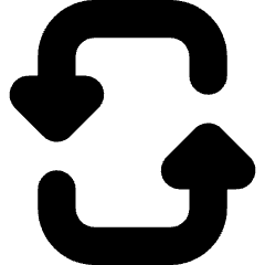 Triangle Arrow Reload Vertical 3 Icon from Core Solid Set