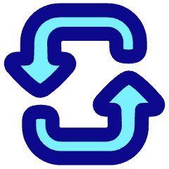 Triangle Arrow Reload Vertical 3 Icon from Plump Pop Set