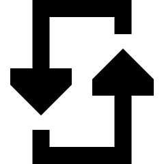 Triangle Arrow Reload Vertical 3 Icon from Sharp Remix Set