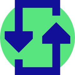 Triangle Arrow Reload Vertical 3 Icon from Sharp Pop Set