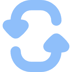 Triangle Arrow Reload Vertical 3 Icon from Flex Flat Set