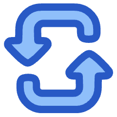 Triangle Arrow Reload Vertical 3 Icon from Plump Duo Set