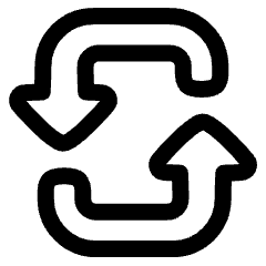 Triangle Arrow Reload Vertical 3 Icon from Plump Line Set