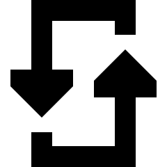 Triangle Arrow Reload Vertical 3 Icon from Sharp Solid Set