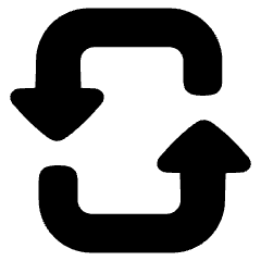 Triangle Arrow Reload Vertical 3 Icon from Plump Solid Set