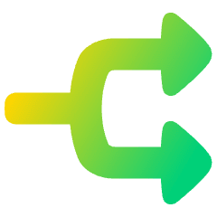 Triangle Arrow Split Right 1 Icon from Plump Gradient Set