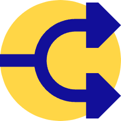 Triangle Arrow Split Right 1 Icon from Sharp Pop Set