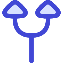 Triangle Arrow Split Up 1 Icon from Flex Duo Set