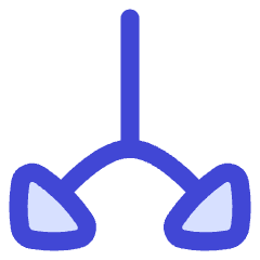 Triangle Arrow Split Vertical Down 2 Icon from Flex Duo Set