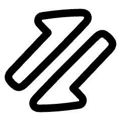 Triangle Arrow Transfer Diagonal 1 Icon from Plump Line Set