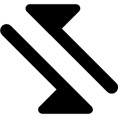 Triangle Arrow Transfer Diagonal 2 Icon from Core Remix Set