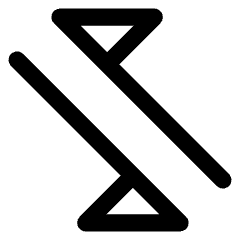 Triangle Arrow Transfer Diagonal 2 Icon from Core Line Set