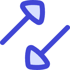 Triangle Arrow Transfer Diagonal 3 Icon from Flex Duo Set
