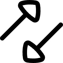 Triangle Arrow Transfer Diagonal 3 Icon from Flex Line Set