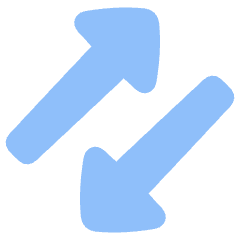Triangle Arrow Transfer Diagonal 3 Icon from Plump Flat Set