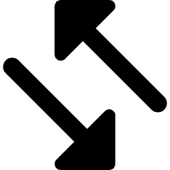 Triangle Arrow Transfer Diagonal 4 Icon from Core Remix Set