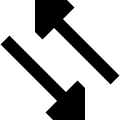 Triangle Arrow Transfer Diagonal 4 Icon from Sharp Remix Set