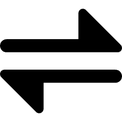 Triangle Arrow Transfer Horizontal 1 Icon from Core Remix Set