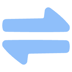 Triangle Arrow Transfer Horizontal 1 Icon from Plump Flat Set