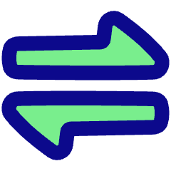 Triangle Arrow Transfer Horizontal 1 Icon from Plump Pop Set