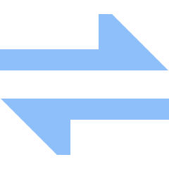 Triangle Arrow Transfer Horizontal 1 Icon from Sharp Flat Set