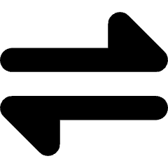 Triangle Arrow Transfer Horizontal 1 Icon from Core Solid Set