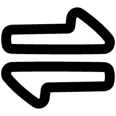 Triangle Arrow Transfer Horizontal 1 Icon from Plump Remix Set