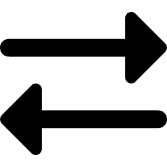 Triangle Arrow Transfer Horizontal 2 Icon from Core Remix Set