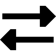 Triangle Arrow Transfer Horizontal 2 Icon from Sharp Remix Set