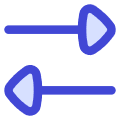 Triangle Arrow Transfer Horizontal 2 Icon from Flex Duo Set