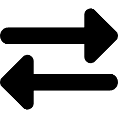 Triangle Arrow Transfer Horizontal 2 Icon from Core Solid Set