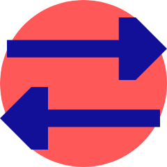 Triangle Arrow Transfer Horizontal 2 Icon from Sharp Pop Set