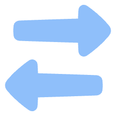 Triangle Arrow Transfer Horizontal 2 Icon from Plump Flat Set
