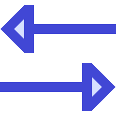 Triangle Arrow Transfer Horizontal 3 Icon from Sharp Duo Set