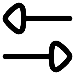 Triangle Arrow Transfer Horizontal 3 Icon from Flex Line Set