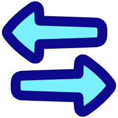 Triangle Arrow Transfer Horizontal 3 Icon from Plump Pop Set