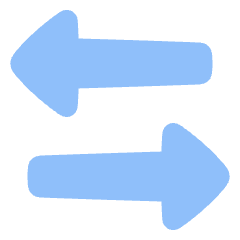 Triangle Arrow Transfer Horizontal 3 Icon from Plump Flat Set