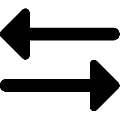 Triangle Arrow Transfer Horizontal 3 Icon from Core Remix Set